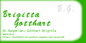 brigitta gotthart business card